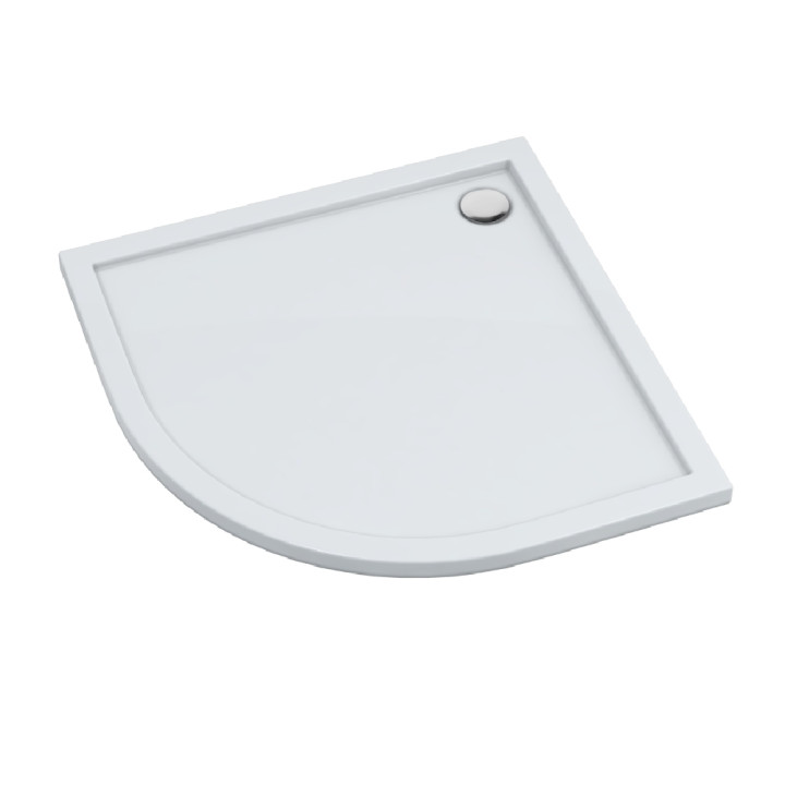 Schedline Brodzik kompozytowy Stabilsound Plus® Estima 100x100x4,5 cm R55, półokrągły, Gwarancja 15 lat